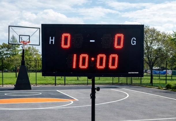 scorebord en shotklok voor 3x3 basketbal