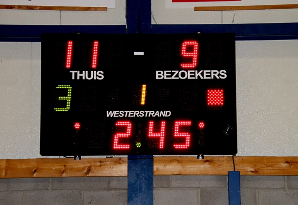 Realisatie Westerstrand - scorebord