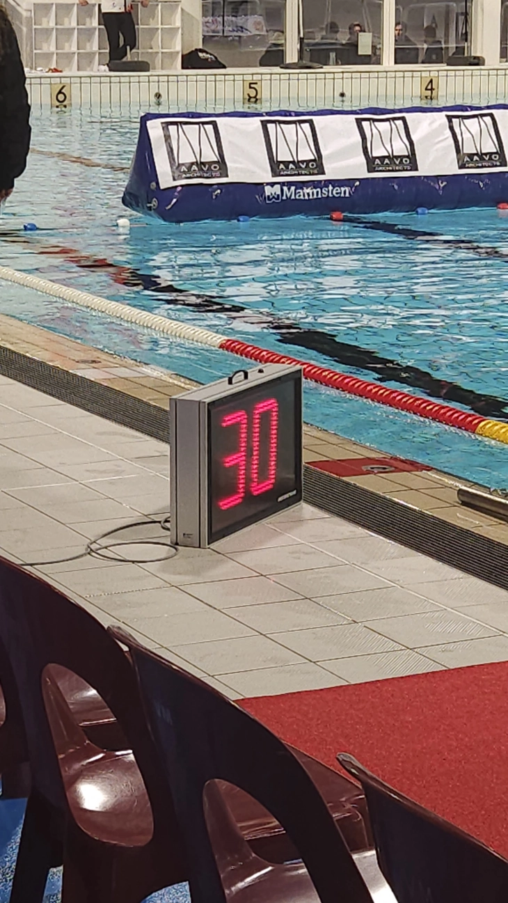 shotklokken voor waterpolo 18/28 seconden