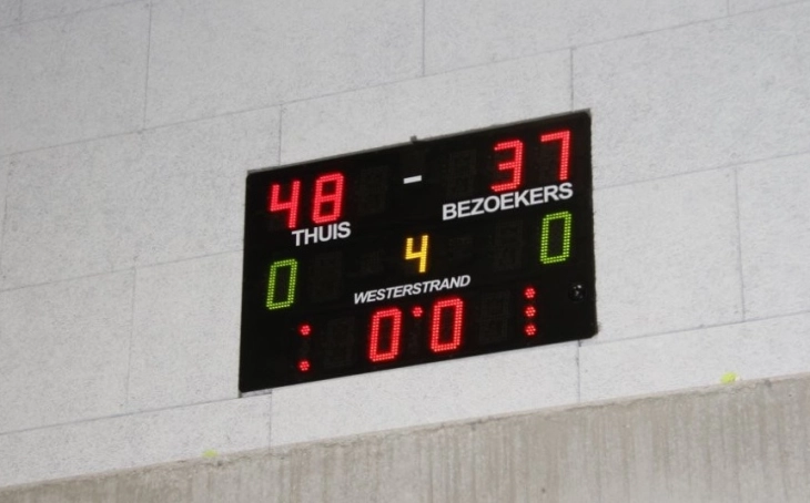 Elektronisch scorebord voor basketbal, volleybal, handbal, zaalvoetbal