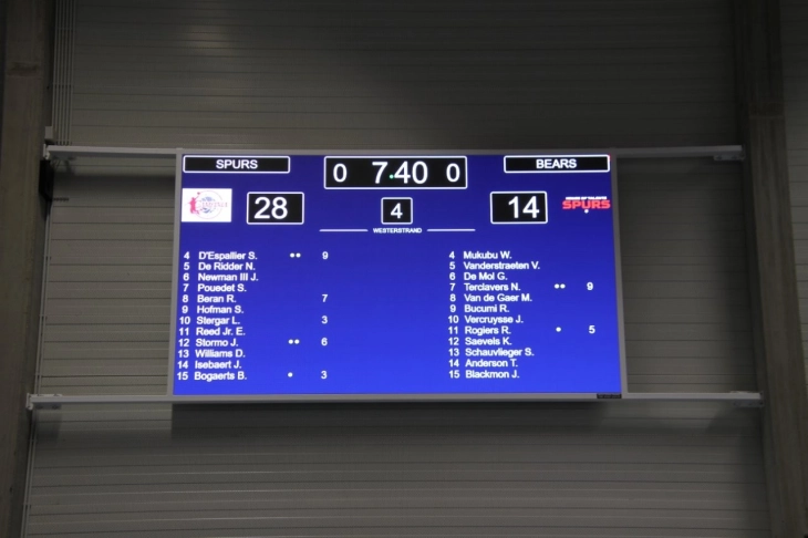 LED-scherm voor basketbal