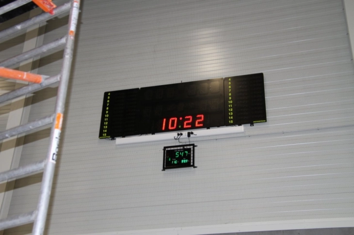 elektronisch scorebord voor basketbal