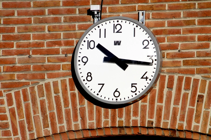 klok met wijzers