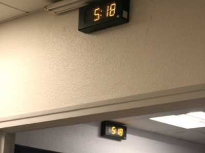 Horloge de décompte pour hippodromes et salle des commissaires