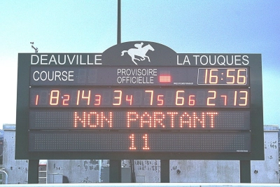 Tableaux résultats des courses hippiques trôt et galop